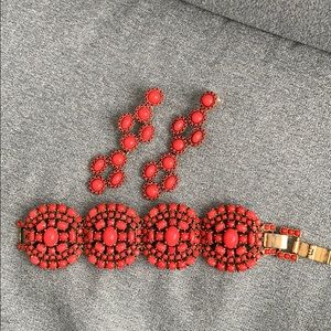 Stella& Dot matching earring and bracelet set